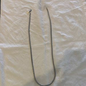 David Yurman 24inch Box Chain Necklace